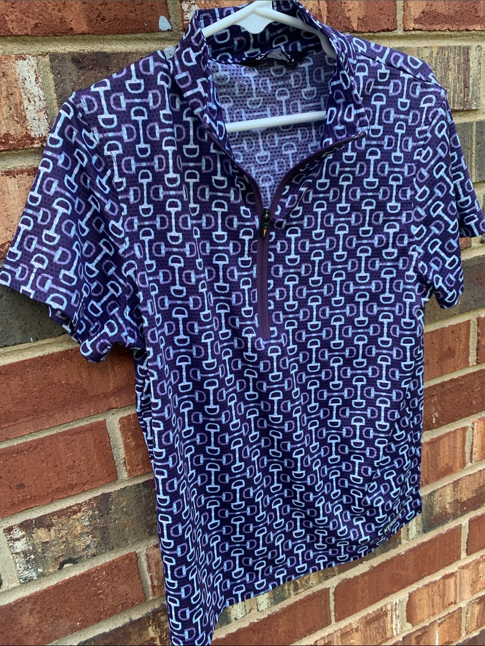 Kerrits Girls Purple Short Sleeve Riding Shirt